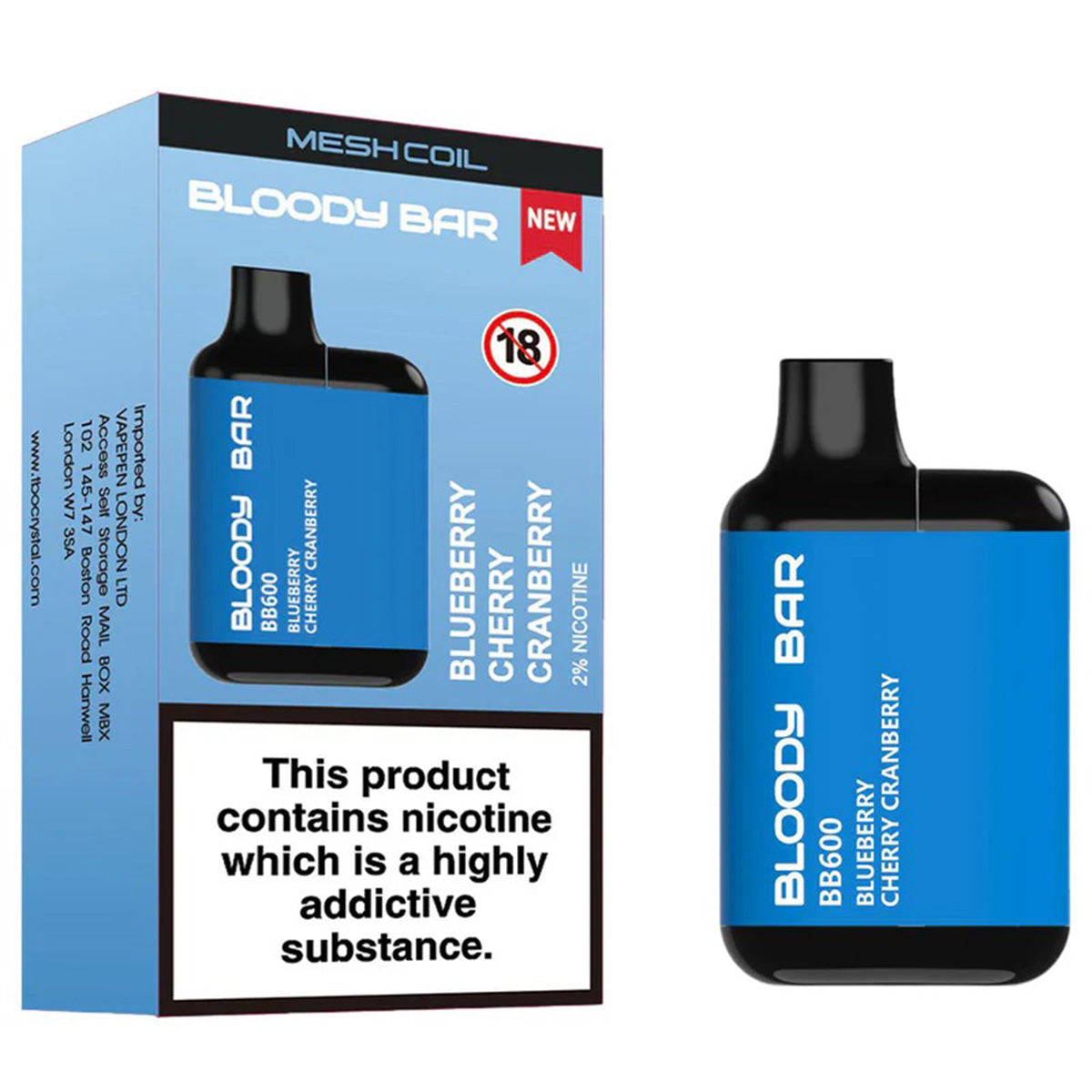 Bloody Bar BB600 Prefilled Pod Kit