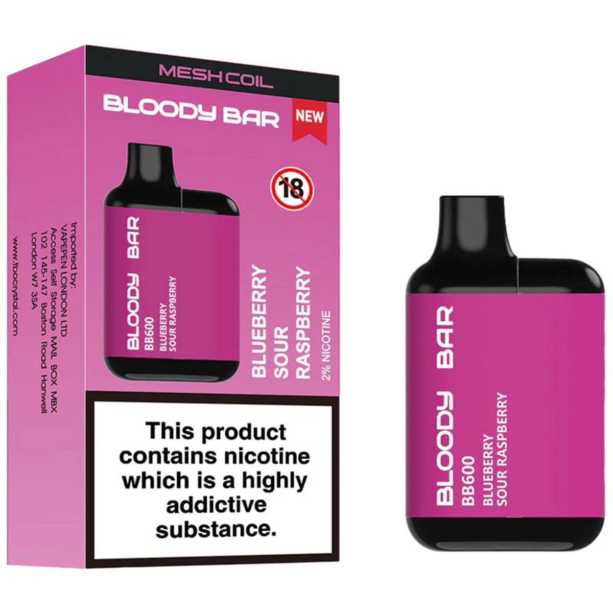 Bloody Bar BB600 Prefilled Pod Kit