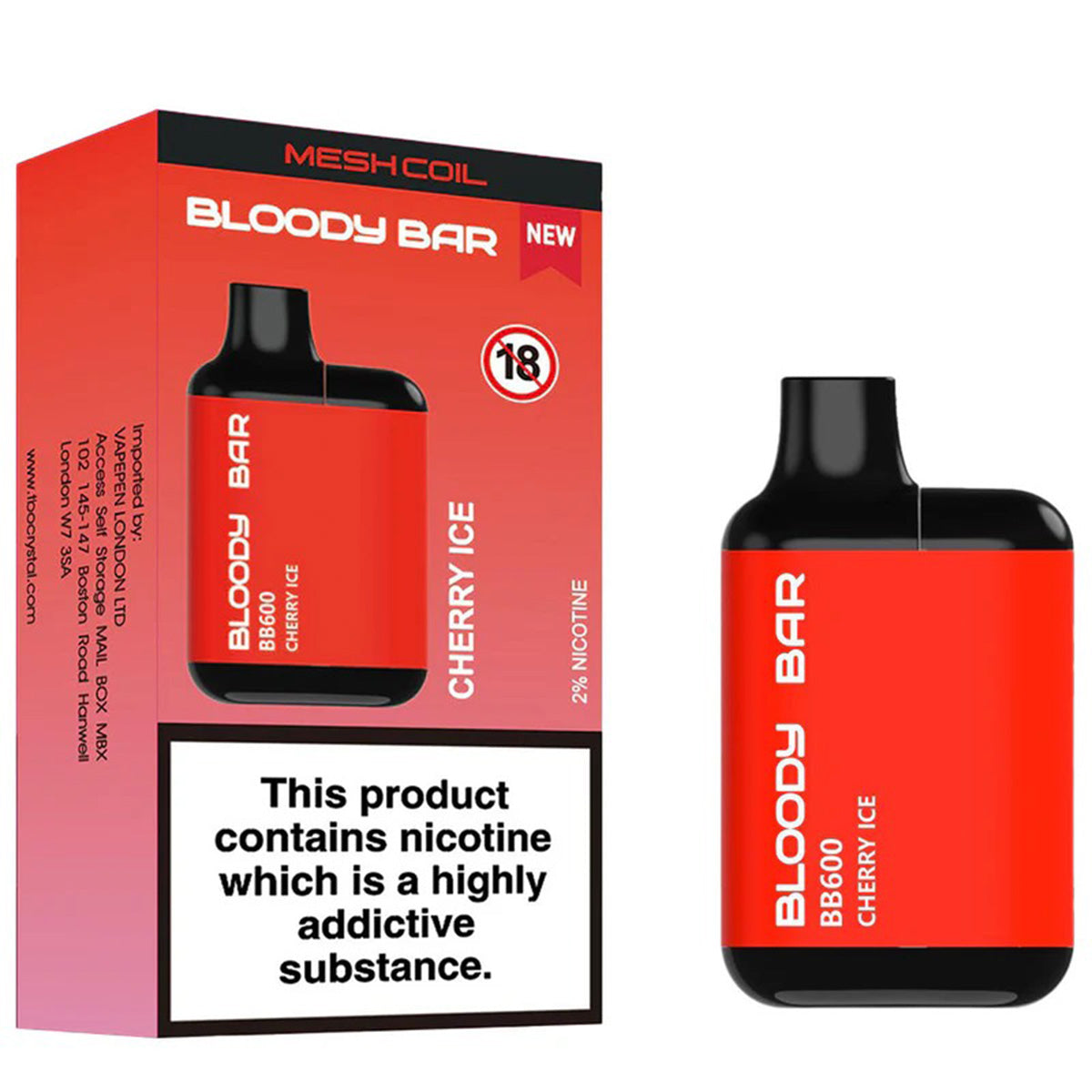 Bloody Bar BB600 Prefilled Pod Kit