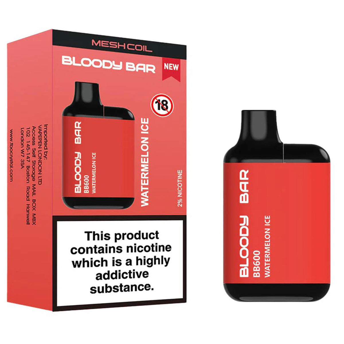 Bloody Bar BB600 Prefilled Pod Kit