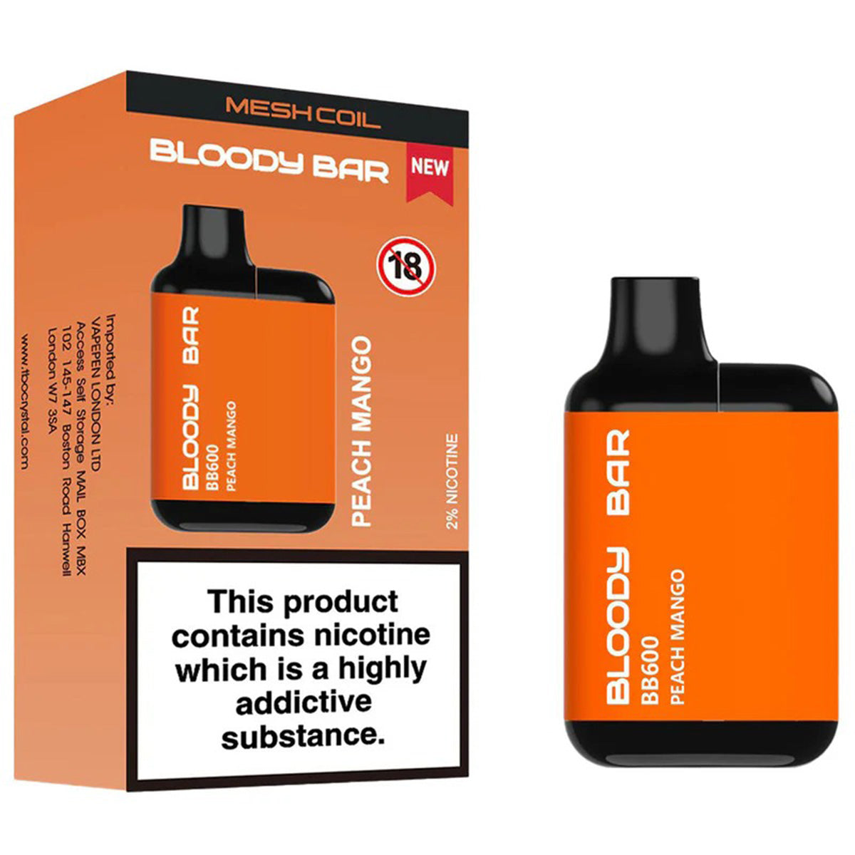 Bloody Bar BB600 Prefilled Pod Kit