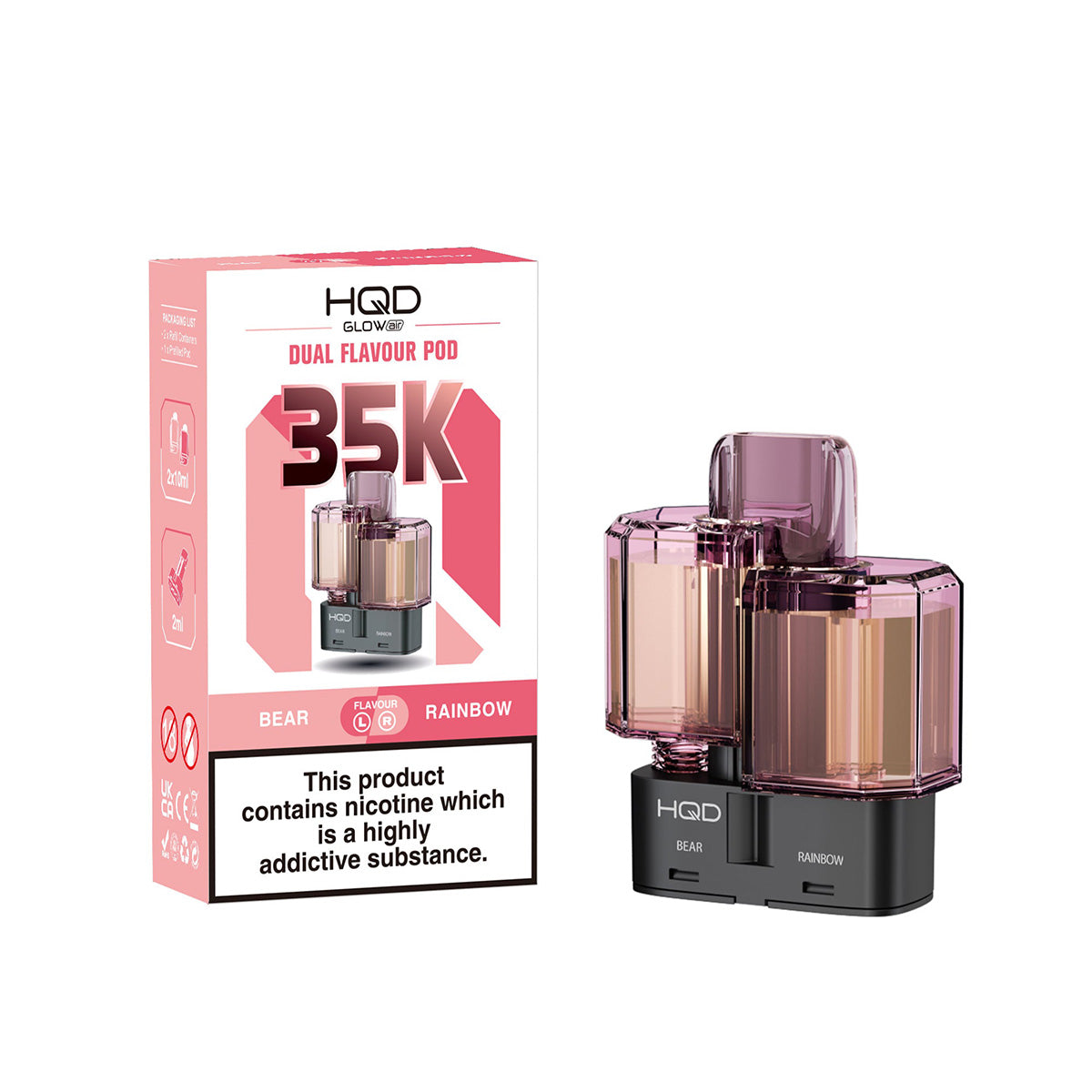 HQD Glow Air 35k Prefilled Pods