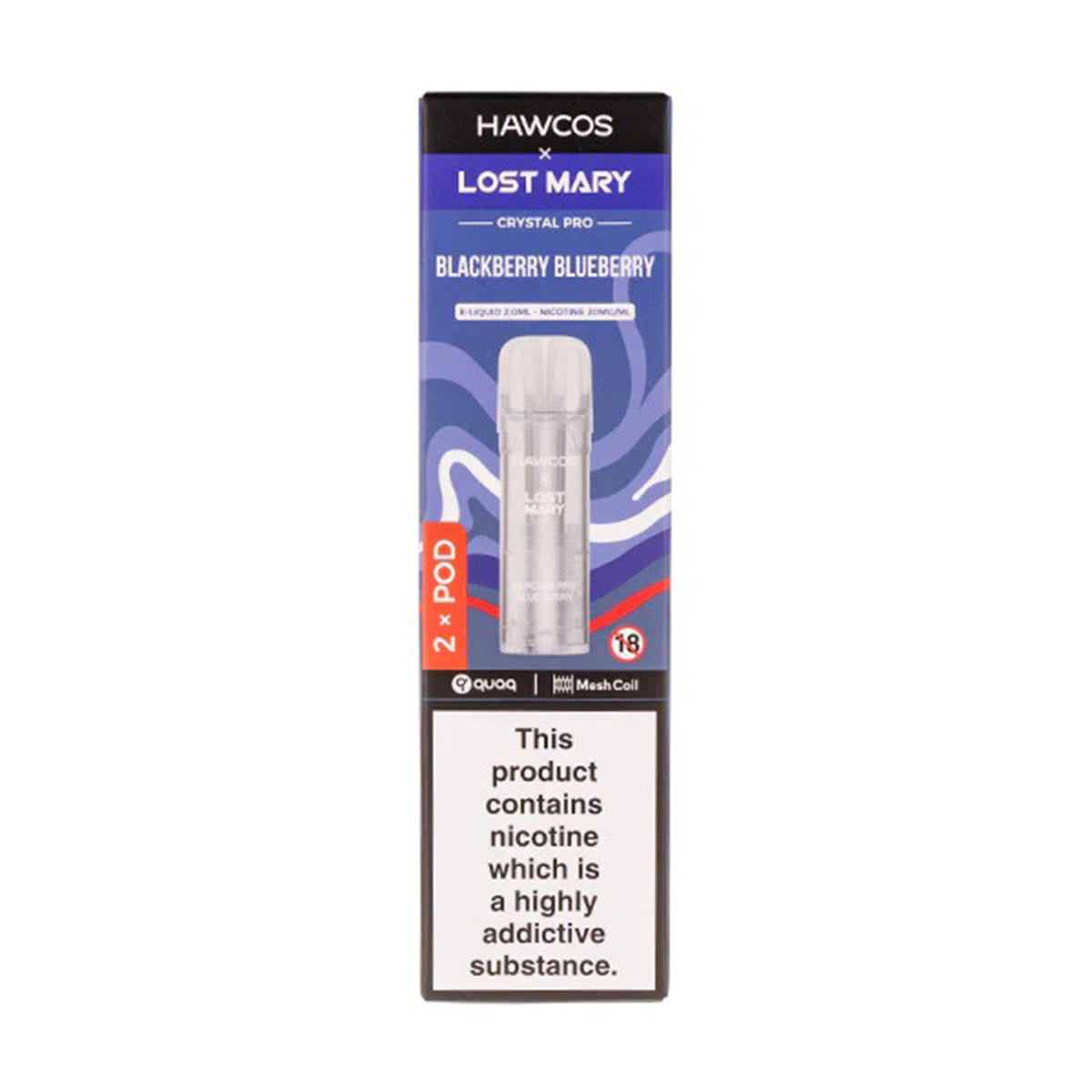 Hawcos x Lost Mary Crystal Pro Prefilled Pods