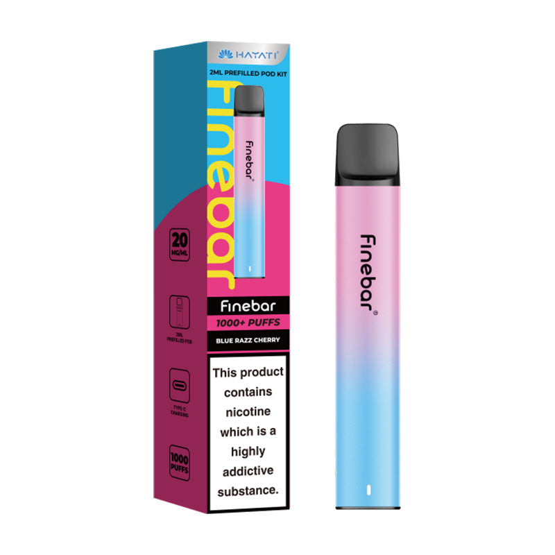 Blue Razz Cherry Hayati Finebar Prefilled Pod Kit