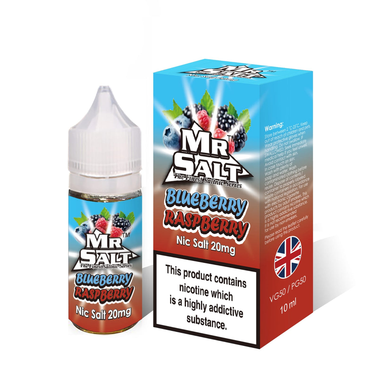 Mr Salt Blueberry Raspberry Nic Salt Vape Juice