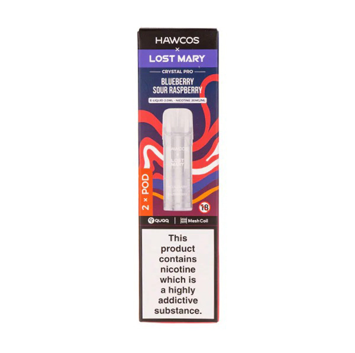 Hawcos x Lost Mary Crystal Pro Prefilled Pods