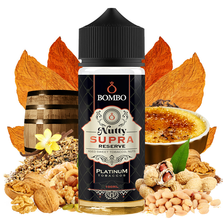 Bombo Nutty Supra Reserve 100ml E-Liquid Shortfill