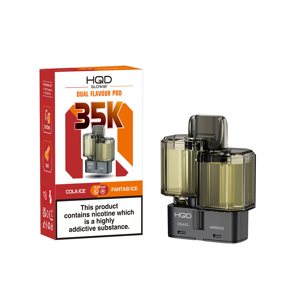 HQD Glow Air 35k Prefilled Pods