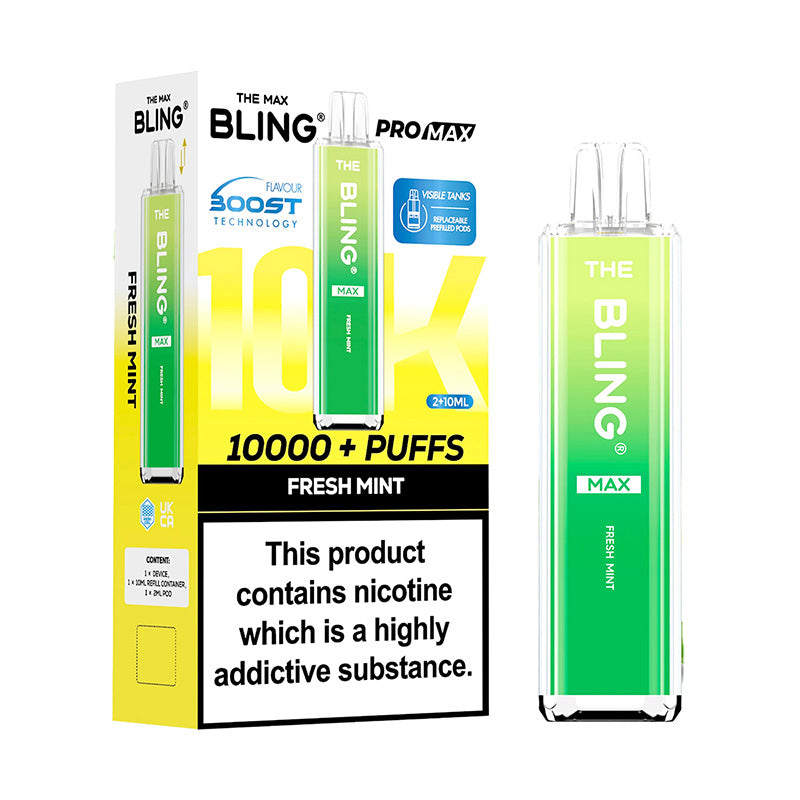 Bling Pro Max 10K Pod Kit – 10000 Puffs Rechargeable Vape