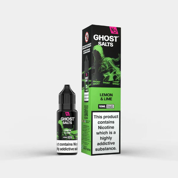 Vapes Bars Ghost Lemon And Lime Nic Salt Vape Juice