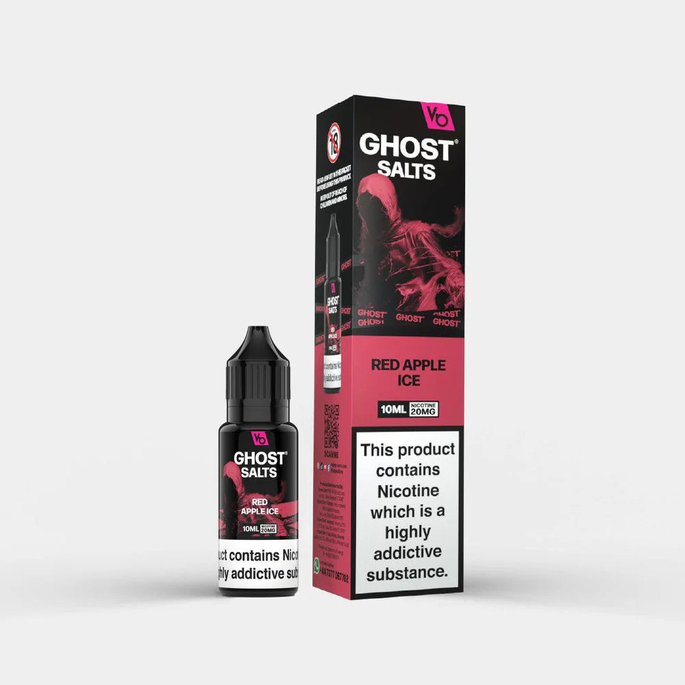 Vapes Bars Ghost Red Apple Ice Nic Salt Vape Juice