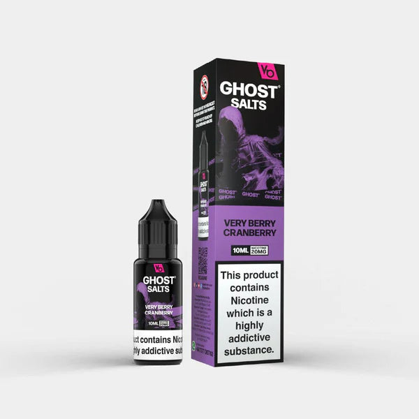 Vapes Bars Ghost Very Berry Cranberry Nic Salt Vape Juice