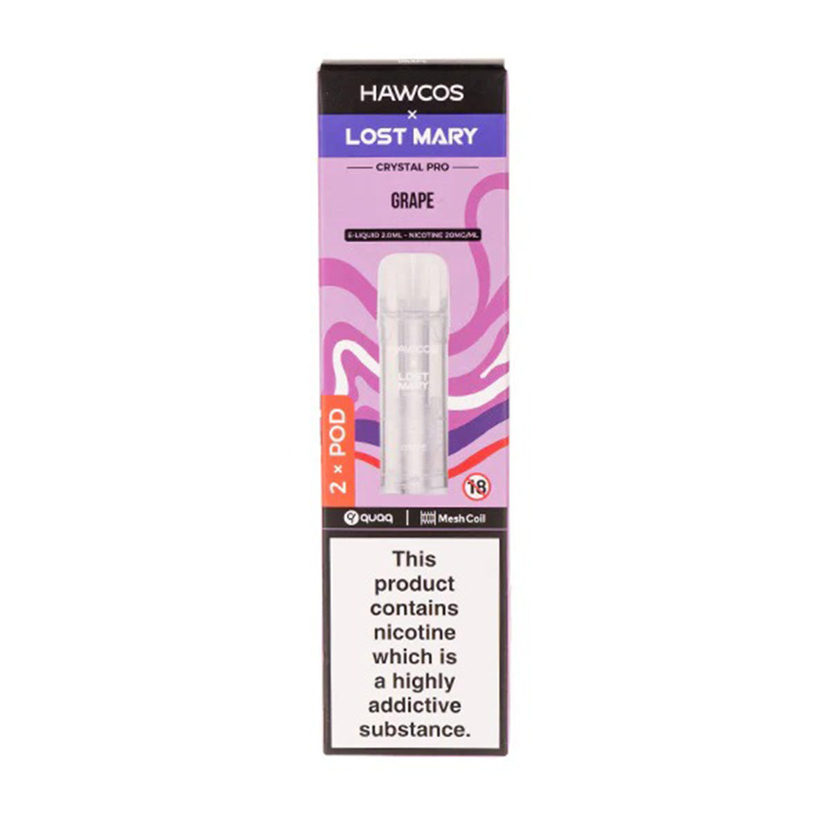 Hawcos x Lost Mary Crystal Pro Prefilled Pods