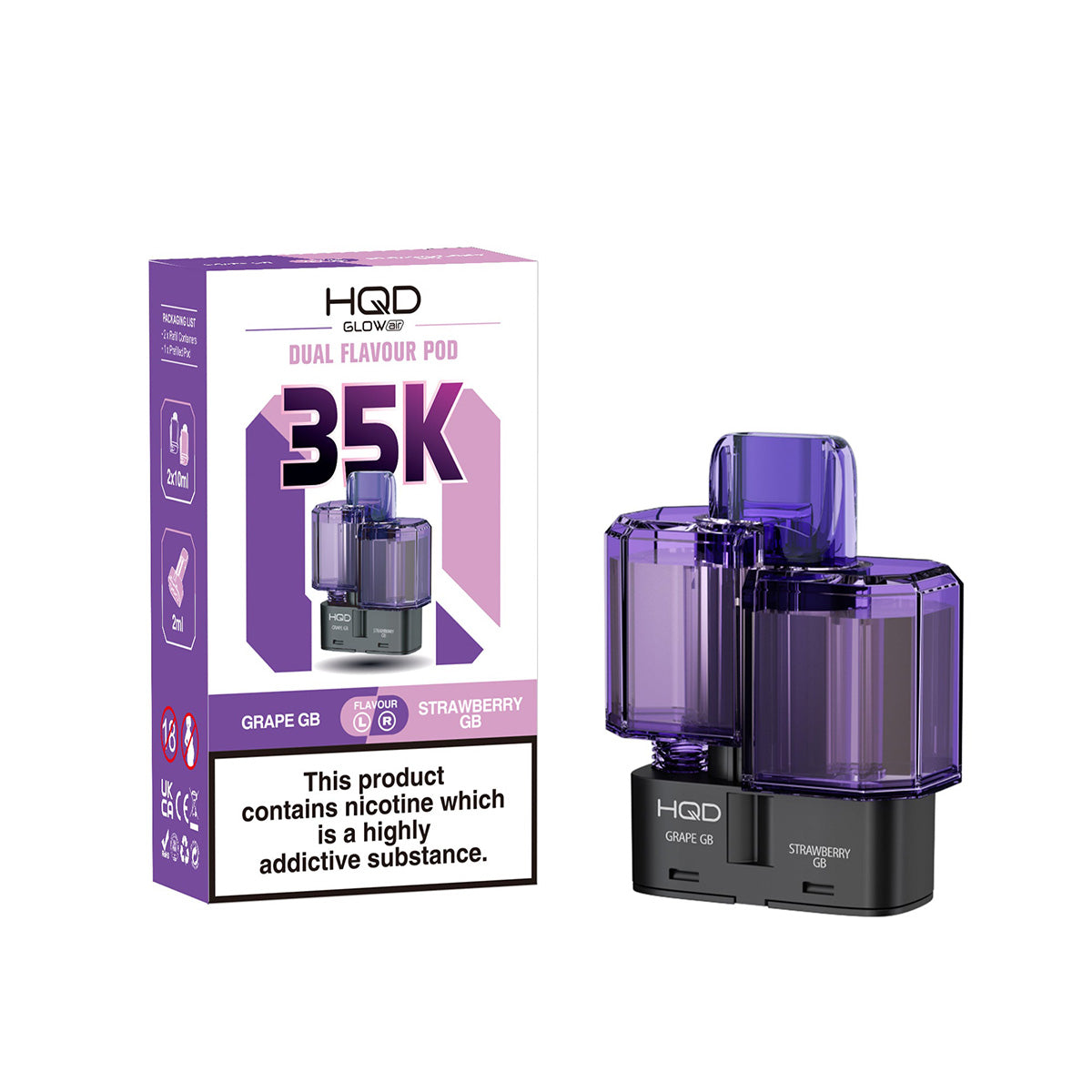 HQD Glow Air 35k Prefilled Pods