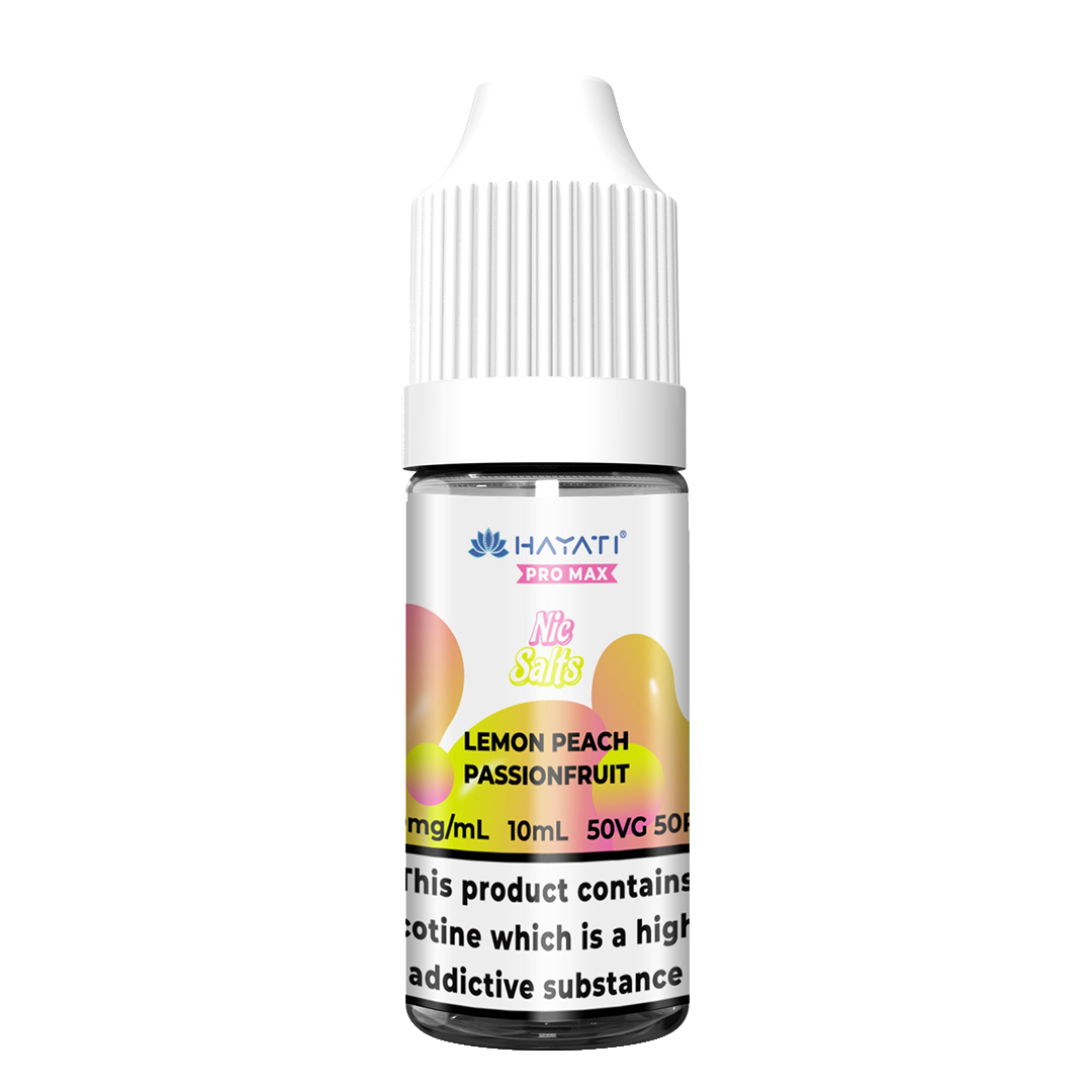 Hayati Pro Max Lemon Peach Passionfruit Nic Salt Vape Juice