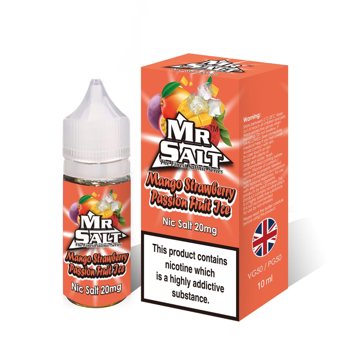 Mr Salt Mango Strawberry Passion Nic Salt Vape Juice