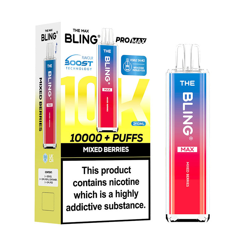 Bling Pro Max 10K Pod Kit – 10000 Puffs Rechargeable Vape