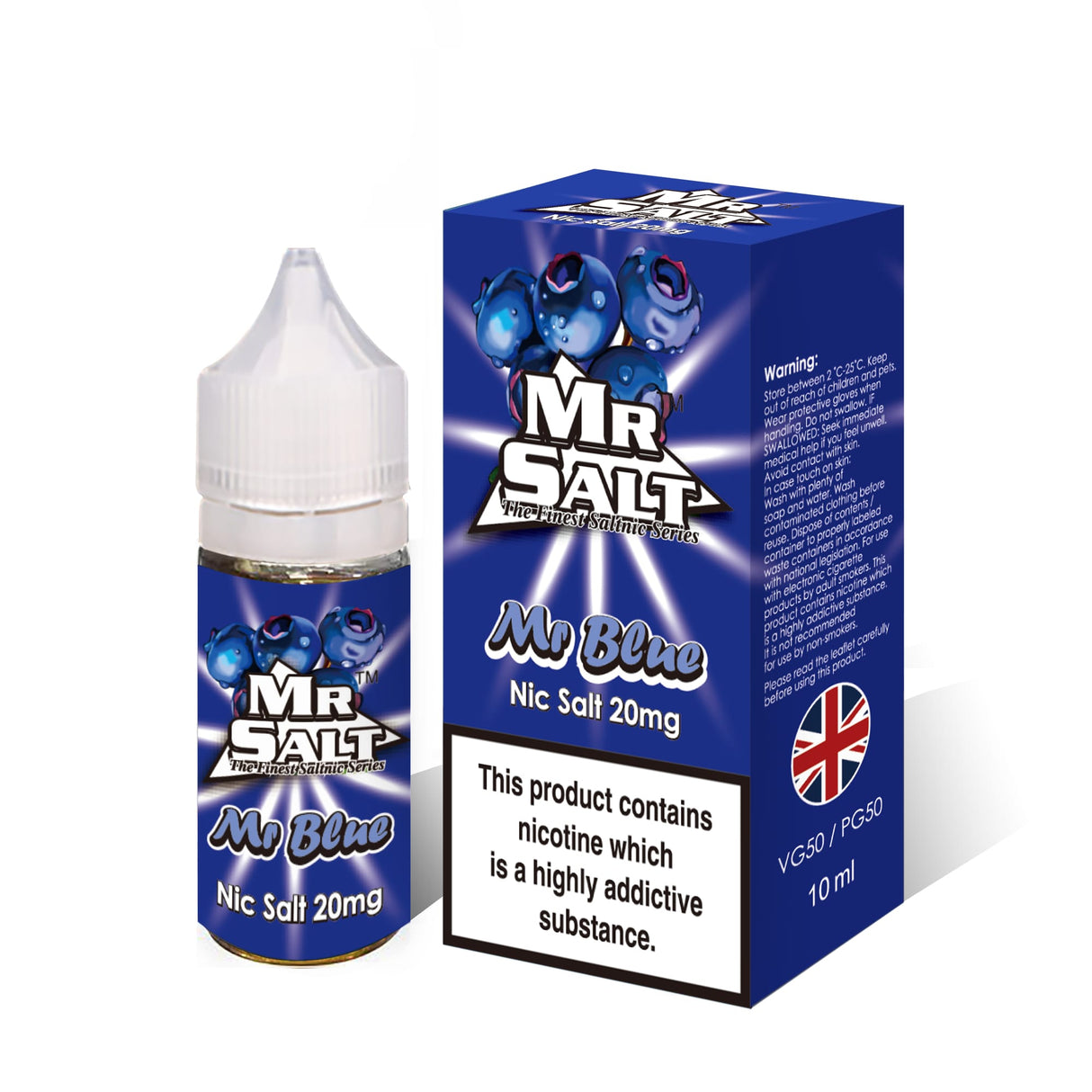 Mr Salt Mr Blue Nic Salt Vape Juice
