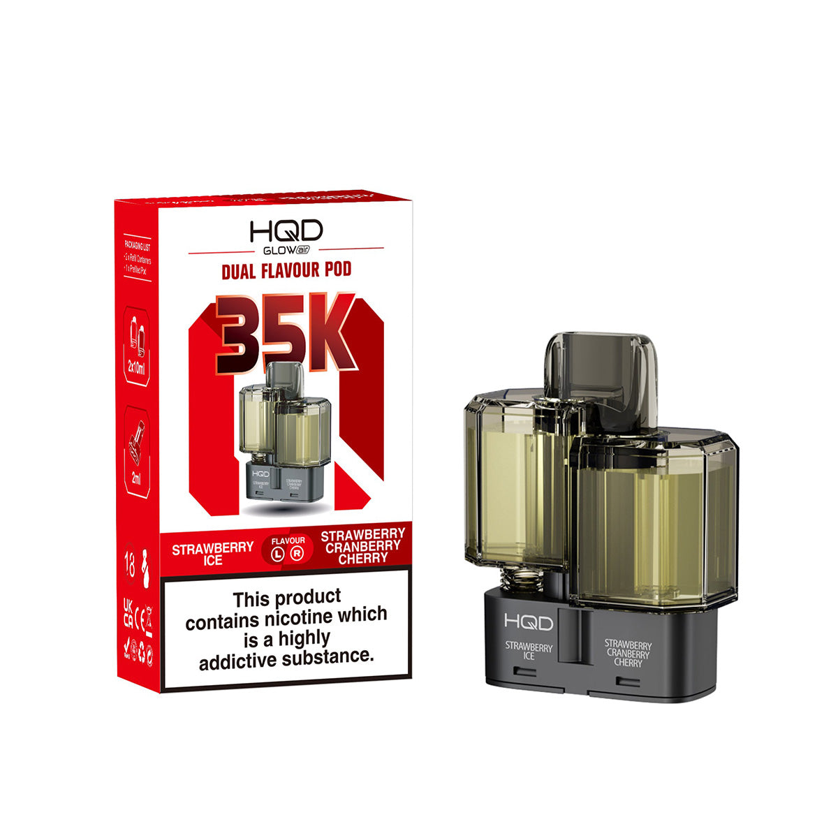 HQD Glow Air 35k Prefilled Pods