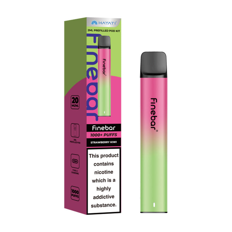Strawberry Kiwi Hayati Finebar Prefilled Pod Kit