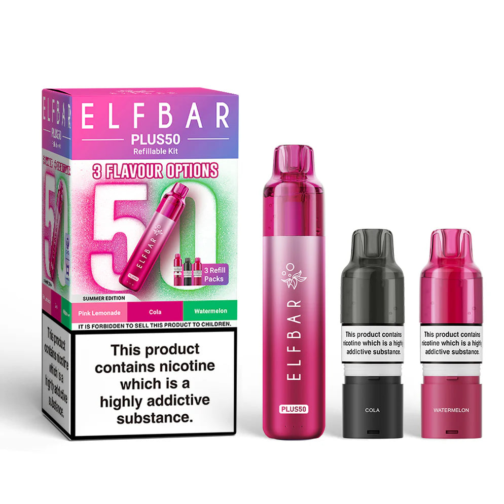 Summer edtion Elf Bar Plus 50 Prefilled Pod Kit - Vape Coil
