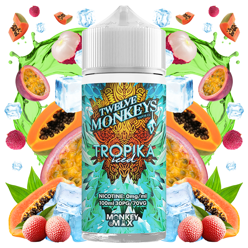 Twelve Monkeys Ice Age Tropika Iced 100ml E-Liquid Shortfill