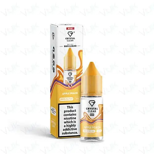 Crystal Clear Apple Peach Nic Salt Vape Juice
