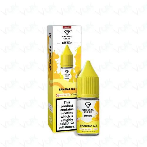 Crystal Clear Banana Ice Nic Salt Vape Juice
