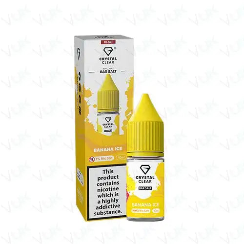 Crystal Clear Banana Ice Nic Salt Vape Juice