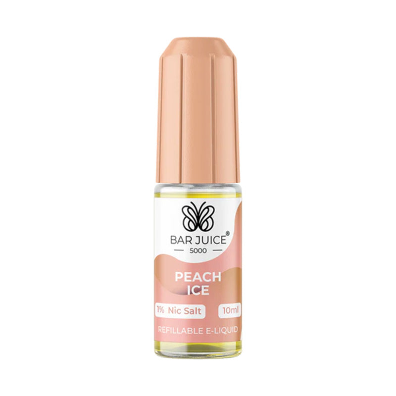 Bar Juice 5000 Peach Ice Nic Salt 10mg 20mg – Icy Peach Vape – Vape Coil UK – 10 for £16