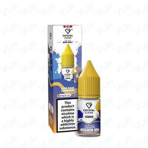 Crystal Clear Blue Razz Lemonade Nic Salt Vape Juice