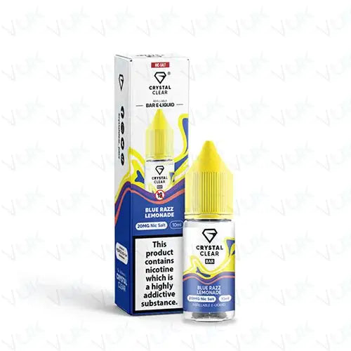 Crystal Clear Blue Razz Lemonade Nic Salt Vape Juice