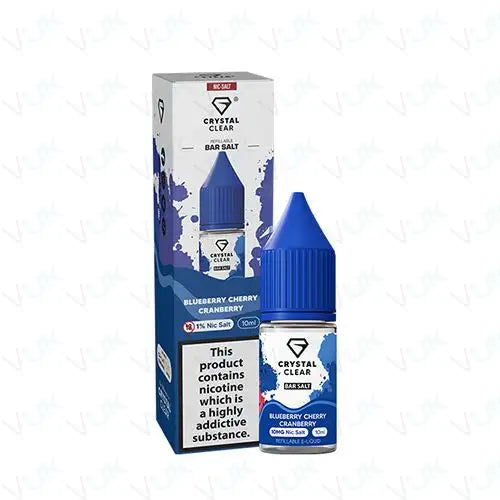 Crystal Clear Blueberry Cherry Cranberry Nic Salt Vape Juice