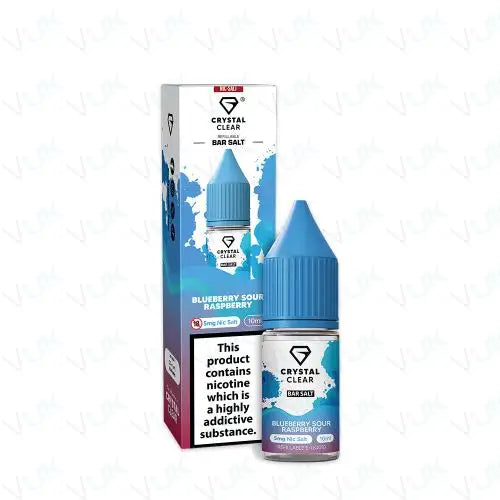 Crystal Clear Blueberry Sour Raspberry Nic Salt Vape Juice