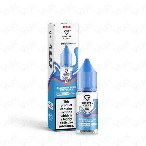 Crystal Clear Blueberry Sour Raspberry Nic Salt Vape Juice