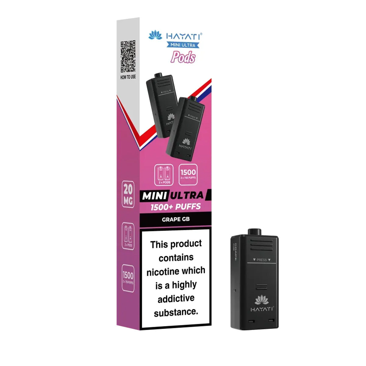 Hayati Mini Ultra 1500 Prefilled Pods