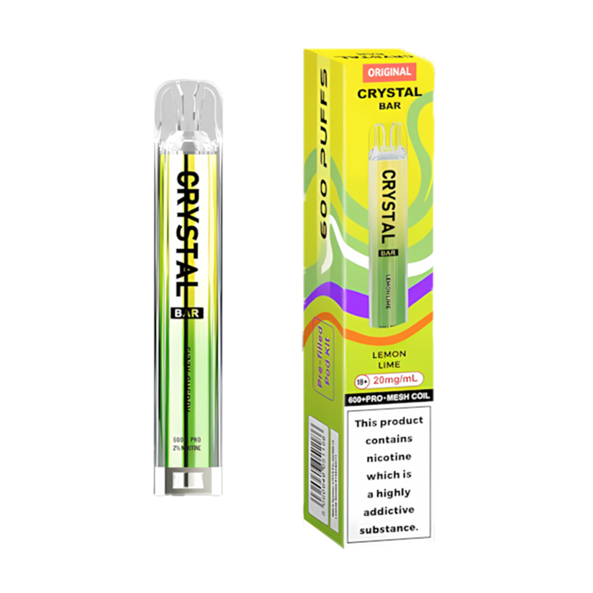 SKE Crystal Bar 600 Pod Kit