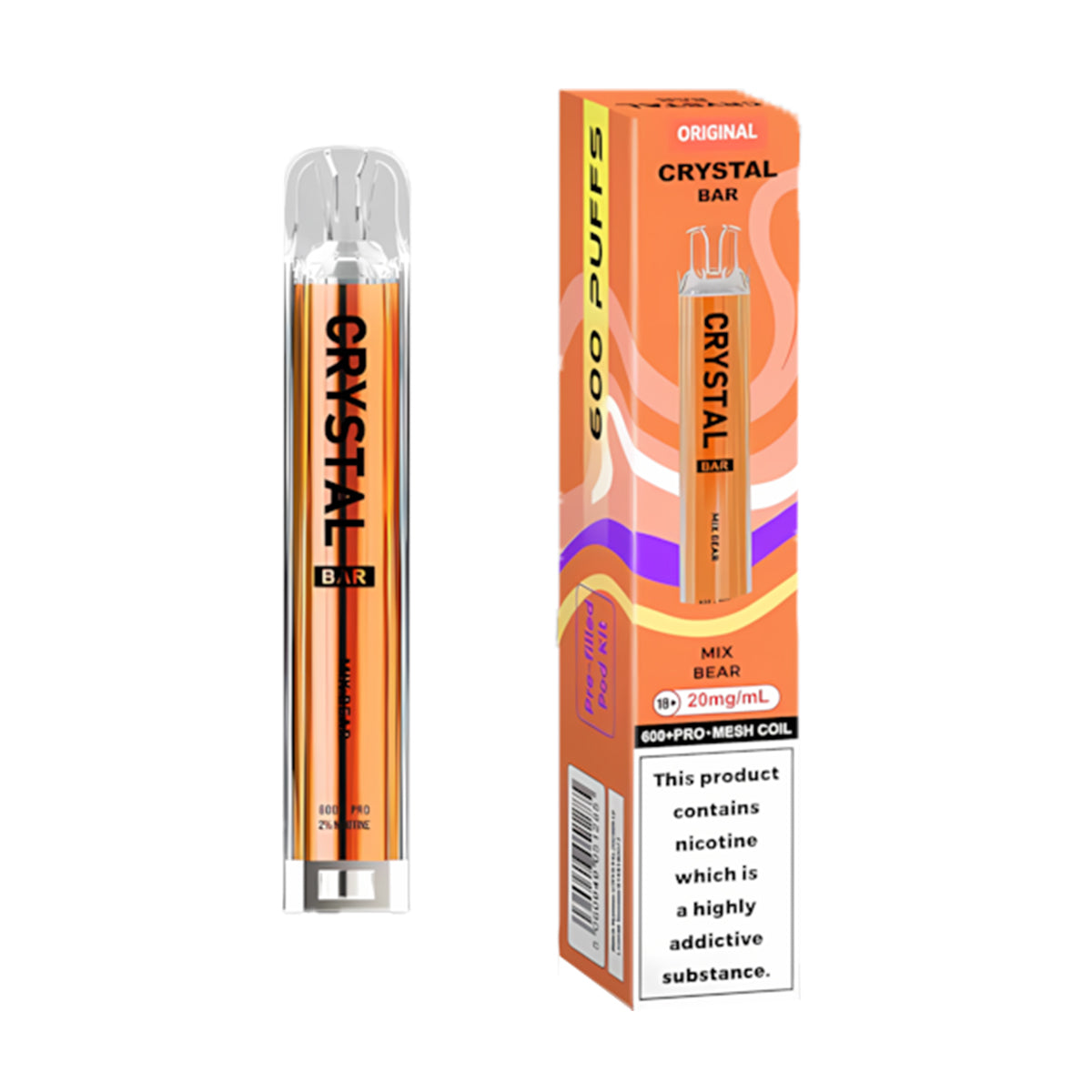 SKE Crystal Bar 600 Pod Kit