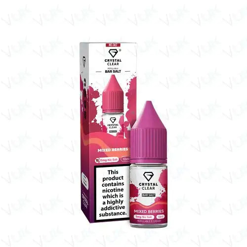 Crystal Clear Mixed Berries Nic Salt Vape Juice