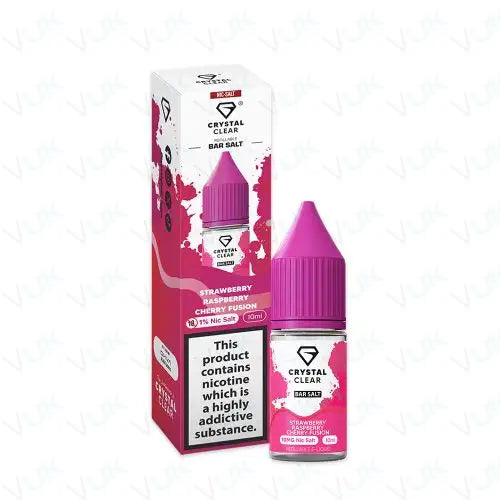 Crystal Clear Strawberry Raspberry Nic Salt Vape Juice