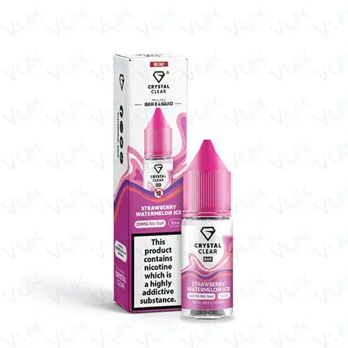 Crystal Clear Strawberry watermelon Ice Nic Salt Vape Juice