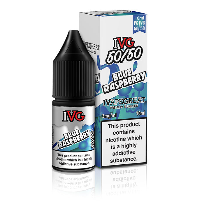 IVG 50/50 Blue Raspberry 10ml Nic Salt Vape Juice