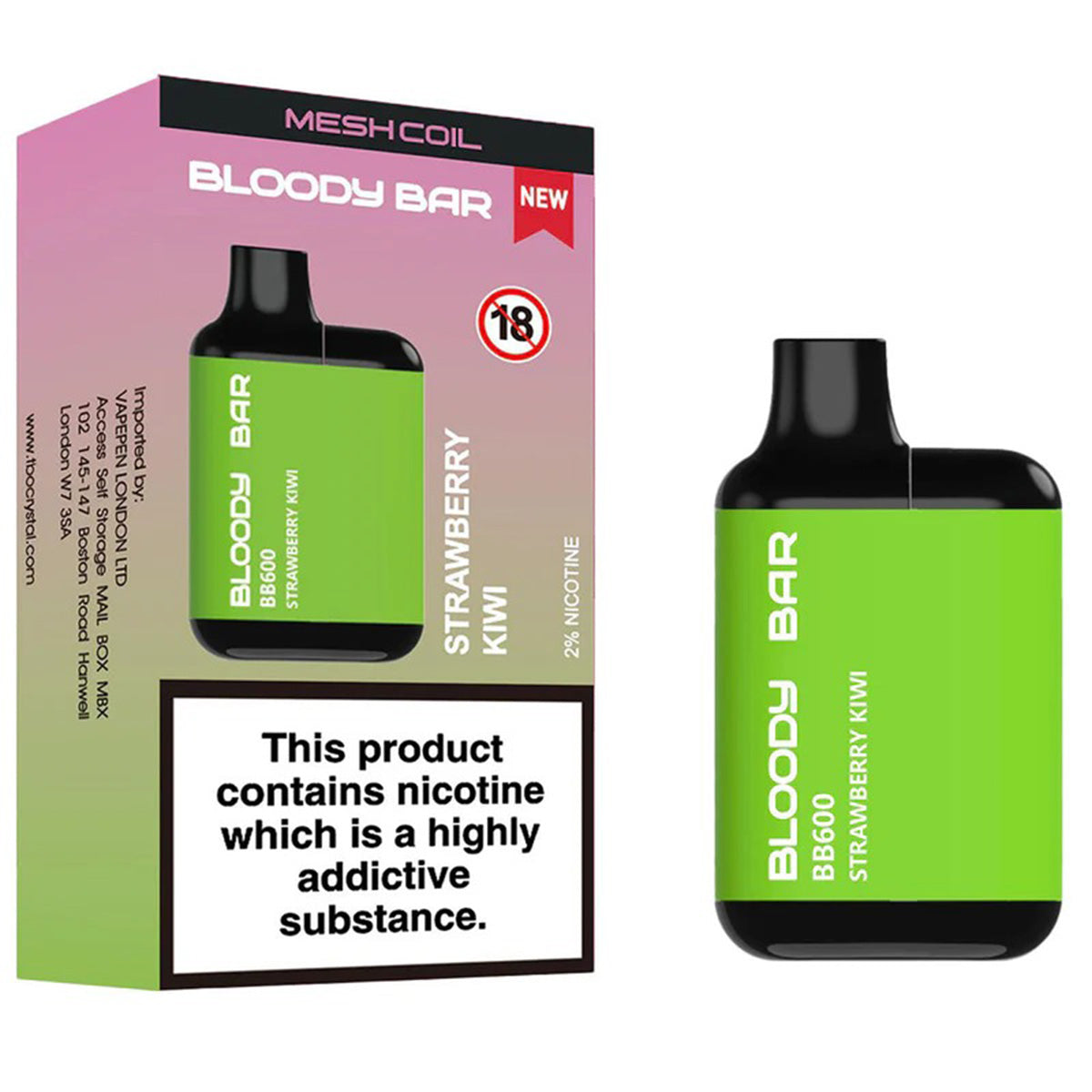 Bloody Bar BB600 Prefilled Pod Kit