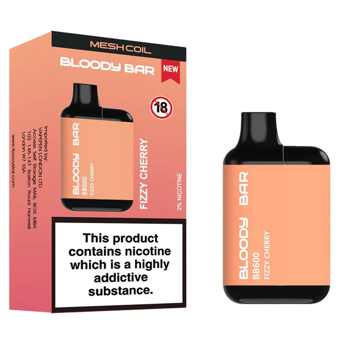 Bloody Bar BB600 Prefilled Pod Kit