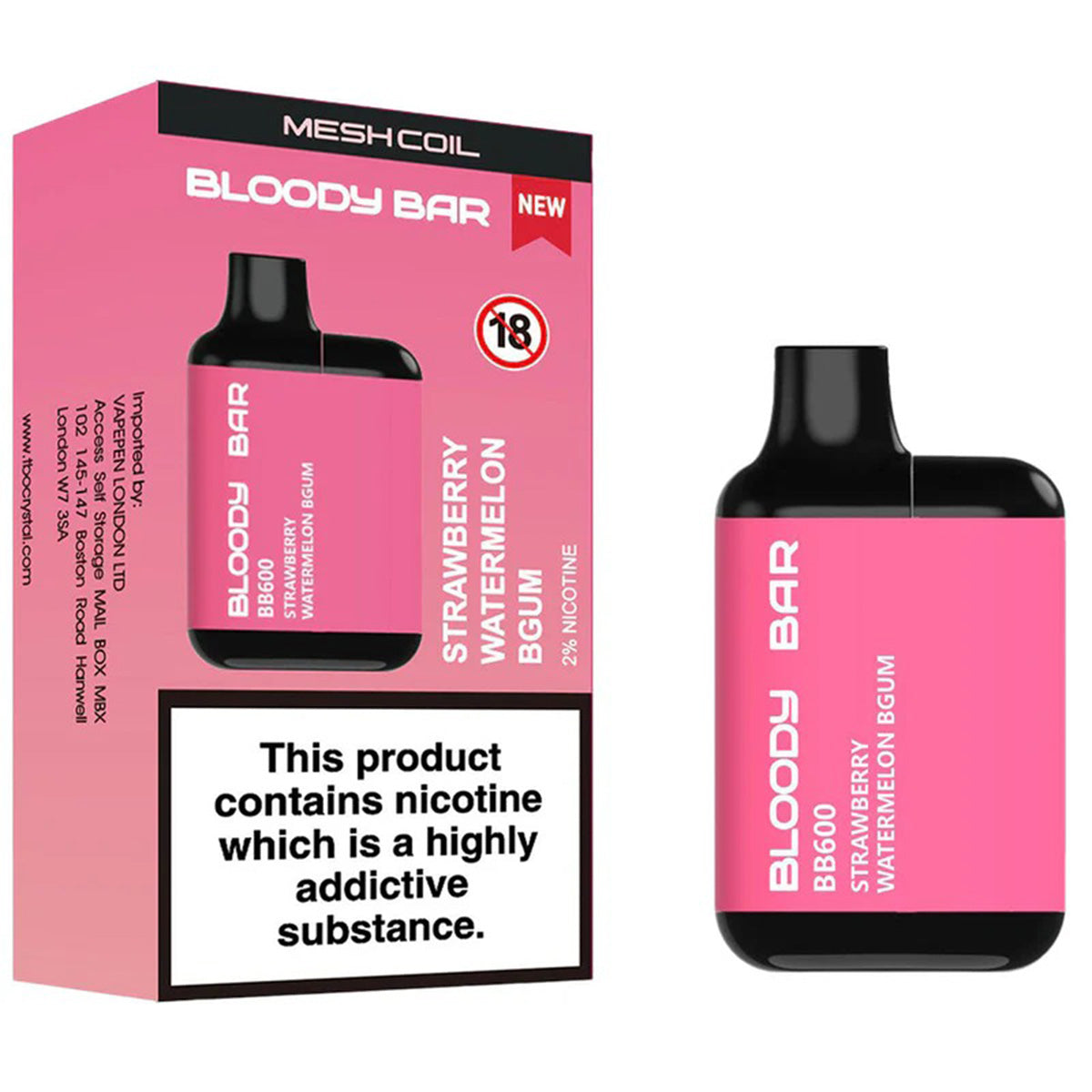 Bloody Bar BB600 Prefilled Pod Kit