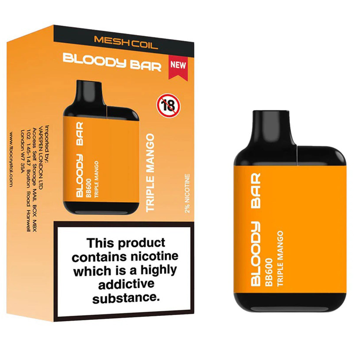 Bloody Bar BB600 Prefilled Pod Kit