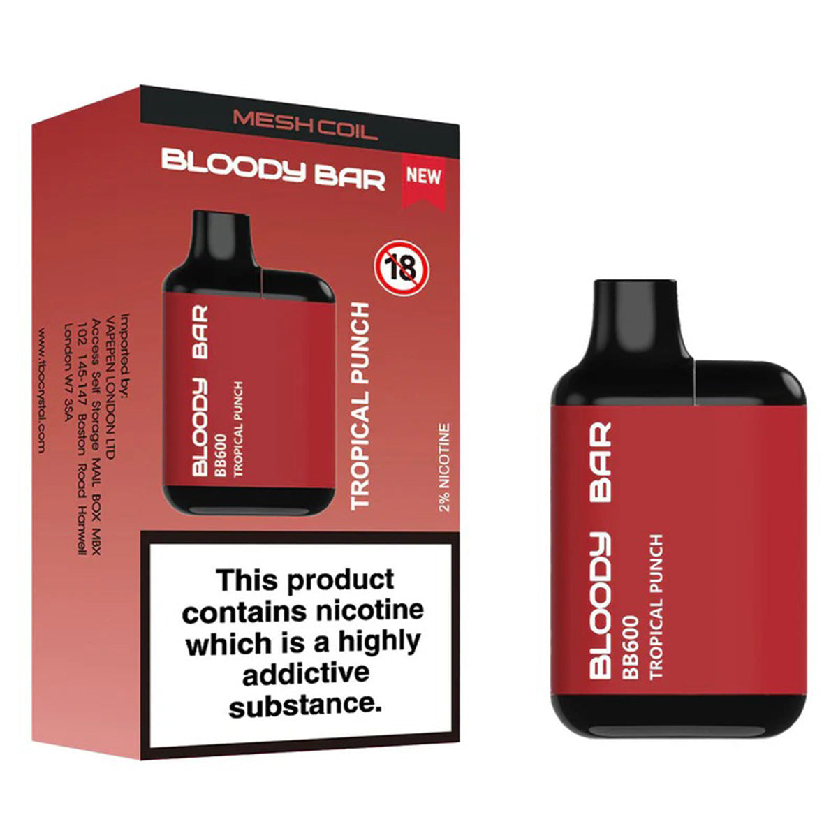 Bloody Bar BB600 Prefilled Pod Kit