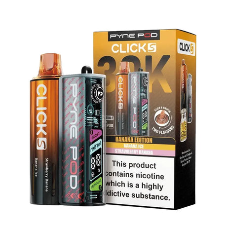 Banana Edition Pyne Pod Click S 30K Pod Kit