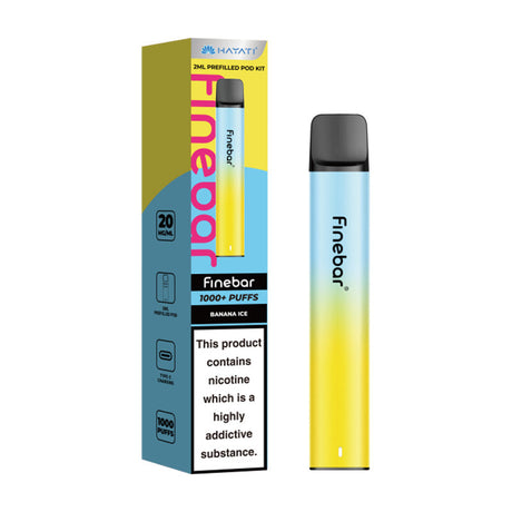 Banana Ice Hayati Finebar Prefilled Pod Kit