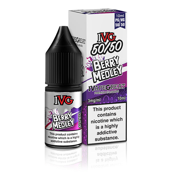 IVG 50/50 Berry Medley 10ml Nic Salt Vape Juice